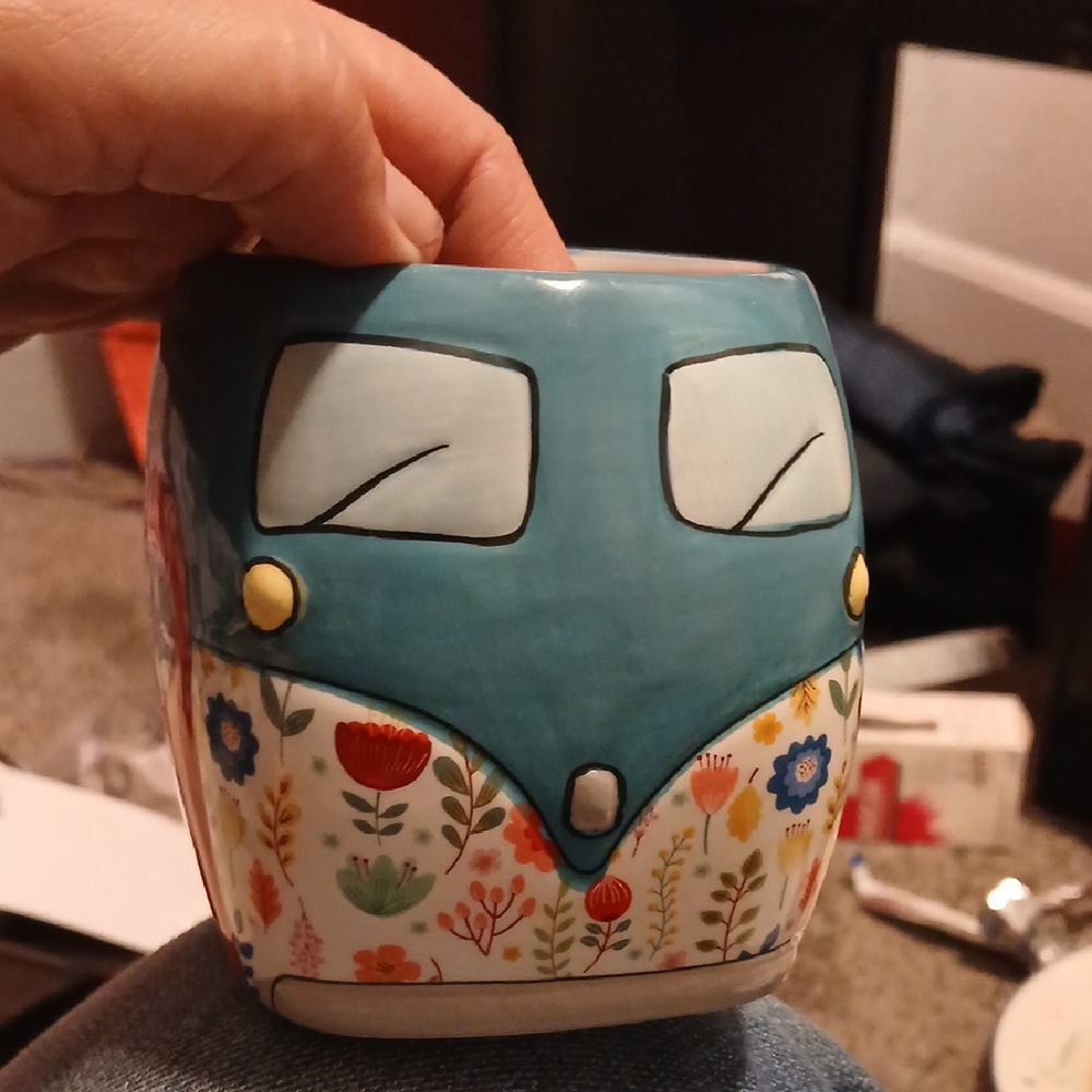 Hallmark Floral Camper Ceramic Art Mug